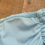 Xhilaration Light Blue Eyelet Swim Top- Size XS (See Notes- We Have Matching Bottoms!)