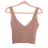 Dynamic Pink Lace Trim Cami- One Size