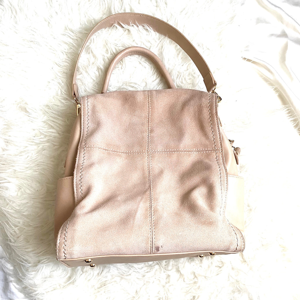 Moda Luxe Blush Suede Handbag (see notes) – The Saved Collection
