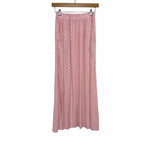 No Brand Light Pink/White Polka Dot Side Slit Skirt- Size S (We Have Matching Top!)