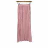 No Brand Light Pink/White Polka Dot Side Slit Skirt- Size S (We Have Matching Top!)