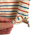 Madewell Red/White/Blue Front Pocket Striped Tee- Size L
