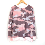 And The Why Pink Camo Sweatshirt- Size M