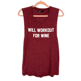 Private Party Cranberry Will Workout for Wine Tank- Size M (sold out online)