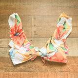 Palms Away Floral Print Swimsuit Top- Size S (We Have Matching Bottom!)