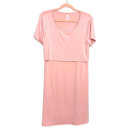 Kindred Bravely Blush Maternity & Nursing Lounge Dress NWT- Size M