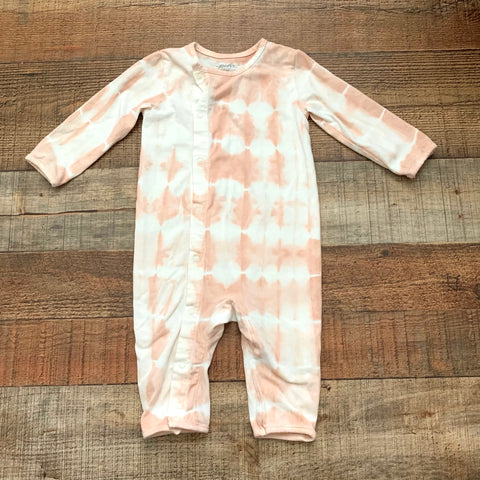 Pehr Organic Cotton Tie-Dye Snap Up Jumpsuit- Size 3-6M