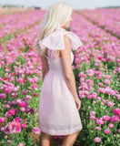Camilyn Beth One-Shoulder Light Pink Florence Dress NWT- Size 0