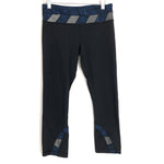 Lululemon Crop Pants with Blue Trim- Size 6