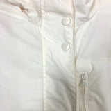 J. Crew Ivory Drawstring Waist Hooded Rain Jacket- Size S (see notes)