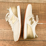 New Balance 373 Moonbeam Gold Suede Sneakers- Size 7 (See Notes)
