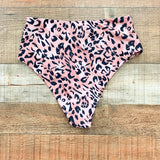 Buddy Love Pink Animal Print Swim Bottom NWOT- Size M (We Have Matching Top)