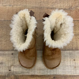 UGGS Girl's Faux Fur Bailey Bow Boots- Size 10 (see notes)