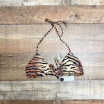 Vitamin A Animal Print Padded Bikini Top NWT- Size M/8 (we have matching bottoms)