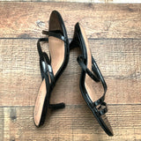 Scoop Black Shiny Heels- Size 8.5 (Brand New Condition)