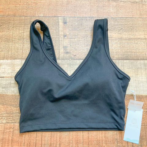 Balance Collection Black Mid Impact Sports Bra NWT- Size M