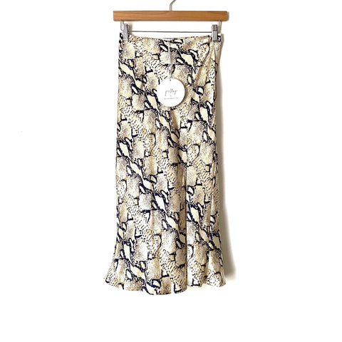 Princess Polly Animal Print “Verona” Midi Front Slit Skirt NWT- Size 2