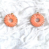 No Brand Peach Circle Earrings