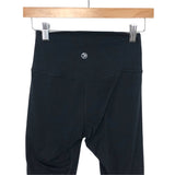 Savvi Solid Black Leggings- Size S
