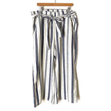 A New Approach Striped Paperbag Waist Pants- Size XL (Inseam 25") see notes