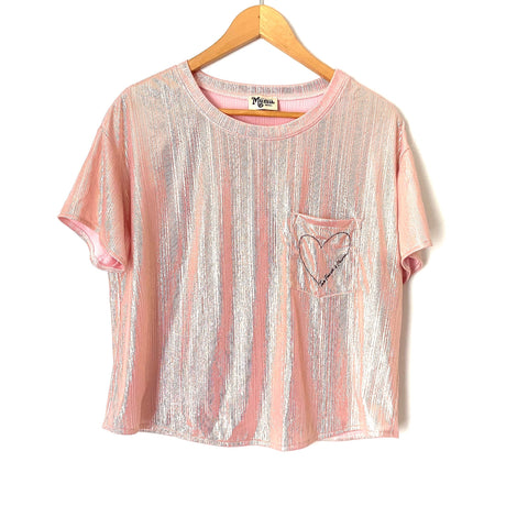 Show Me Your Mumu Pink “Disco Nap” Pajama Top- Size S (we have matching bottoms)