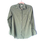 J Crew Green Gingham Button Up- Size XS