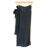 Blue Blush Deep Green Wrap Skirt- Size S
