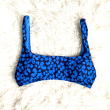 Aerie Blue Floral Padded Bikini Top- Size S ( we have matching bottoms)