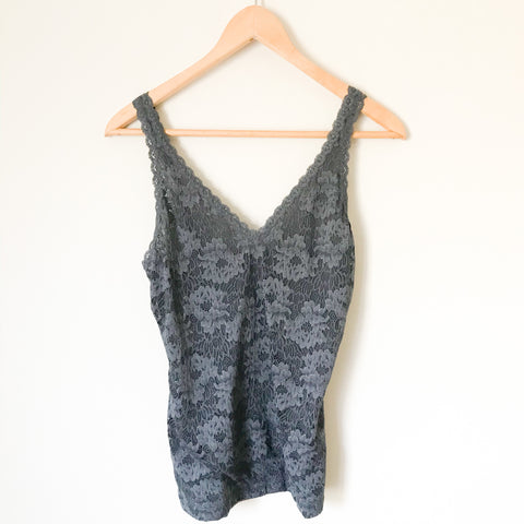 Cosabella Evereve Dark Grey Lace Tank- Size S