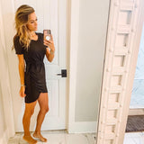 Shein Black Side Ruched Dress- Size S (see notes)
