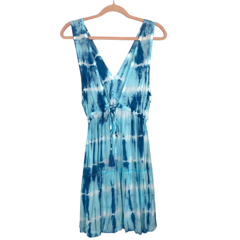 Tiare Hawaii Blue Tie-Dye Cover Up Dress- Size O/S (see notes, sold out online)