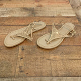 Cambiami Tan Leather Sole Sandal- Size 10 (New!)