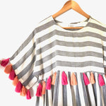 THML Striped Dress with Tassels Dress - Size S