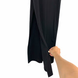 No Brand Black Fitted Front Slit Sleeveless Maxi Dress- Size M