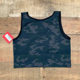 Spanx Black Camo Lamn Seamless Crop Top NWT- Size S (we have matching shorts)