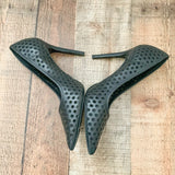 Nine West Black Eyelet Heels  - Size 7.5