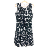 Calvin Klein Black/Off White Sleeveless Dress- Size 6 (See Notes)
