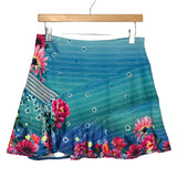 Lucky in Love Floral Tennis Skirt with Matching Scrunchie- Size M