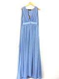 Chinyere Deep V Dress with Sheer Cape NWT- Size ~S
