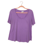 BP Lavender Scoop Neck Tee-Size L