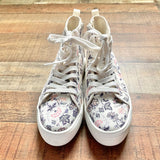 Universal Thread Floral Platform High Top Sneakers with Side Zippers- Size 6.5