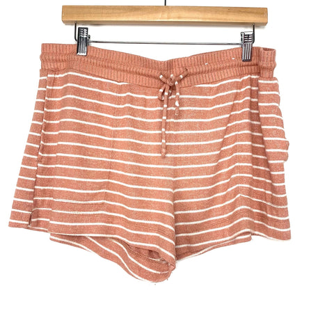 Stars Above Striped Drawstring Waist Shorts- Size L