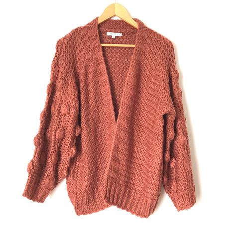 Favlux Brown Chunky Knit Cardigan- Size S