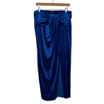 Eloquii Cobalt Blue Twist Velvet Maxi Skirt- Size 14