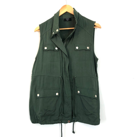 Vici Utility Drawstring Waist Vest- Size S