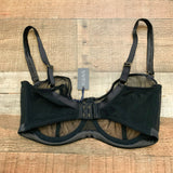 Figleaves Black Pimlico Non Pad Underwired Sheer Balcony Bra NWT- Size 34I