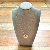 No Brand Rhinestone W Necklace (NEW)