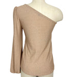 Gibson Look Gold Glittered One Shoulder Top- Size S (see notes)