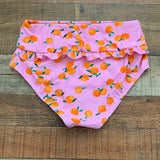 No Brand Pink/Citrus Fruit High Waisted Swim Bottom NWOT- Size M (We Have Matching Top)