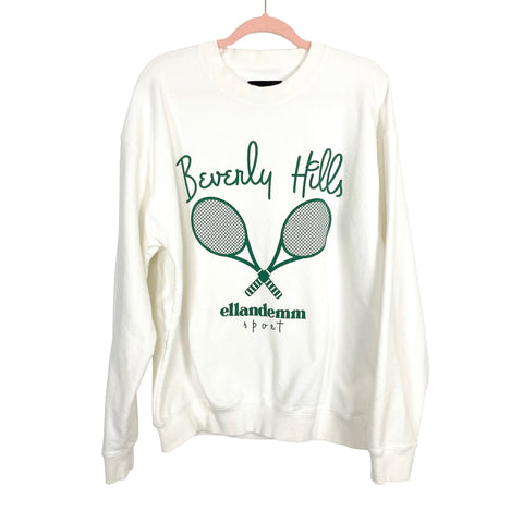 EllandEmm White Beverly Hills Sweatshirt- Size XL/2XL